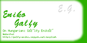 eniko galfy business card